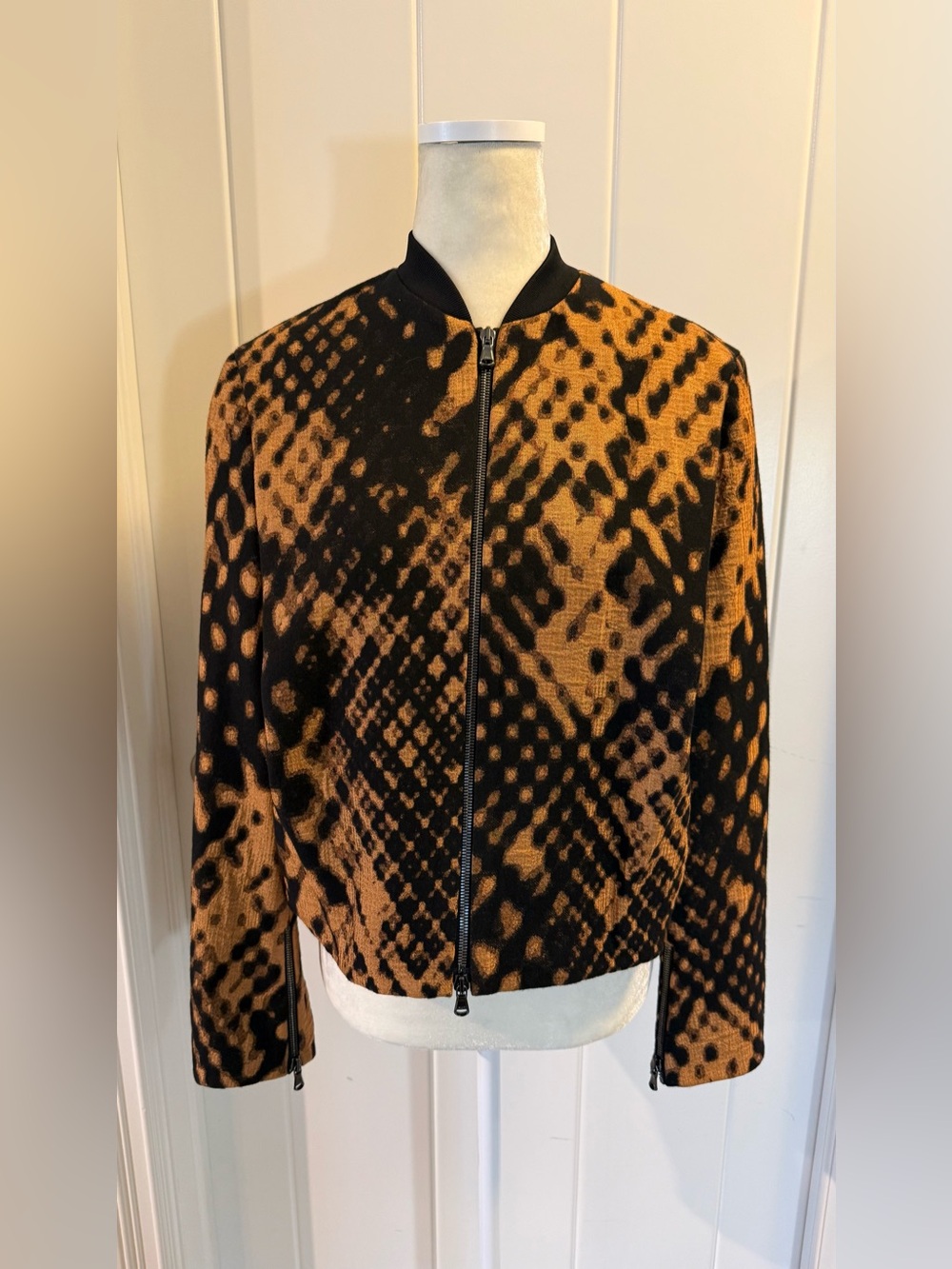 3.1 Phillip Lim Python Print Bomber Jacket - Size 4 - Picture 2 of 6